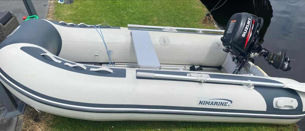 Nimarine MX 300 Alu met Suzuki 4 PK - Jaarlijks Onderhoud, Aluminium, Zo goed als nieuw, Benzine, Minder dan 70 pk