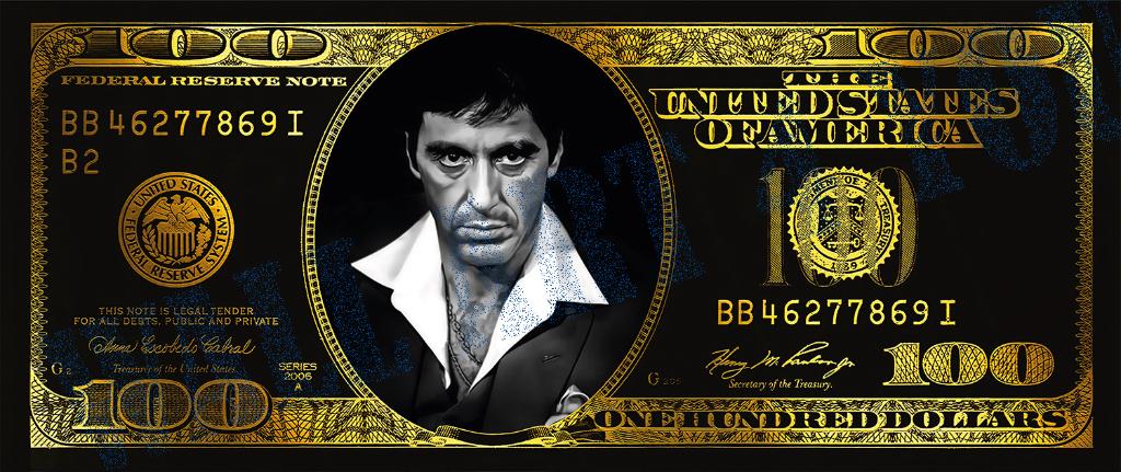 Scarface Tony Montana aluminium dibond 160x70cm, Ophalen, Nieuw, Schilderij, Minder dan 50 cm