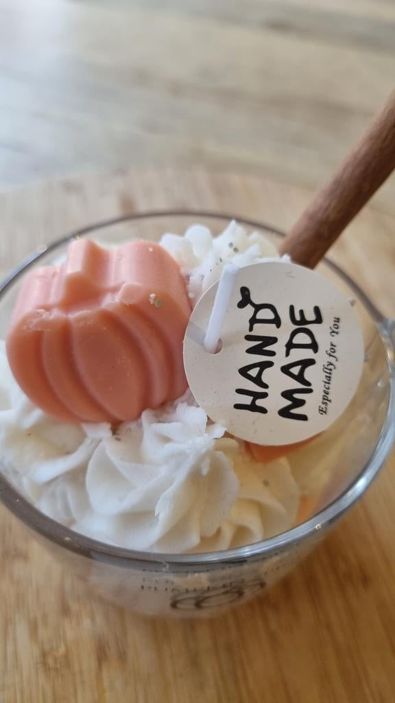 Pumpkin Spice Kaars in Glas - Handgemaakt door Deco Deez, Ophalen, Overige materialen, Nieuw, Kaars