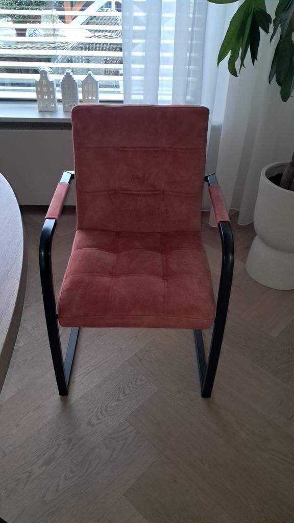 4 mooie blush stoeltjes, Ophalen of Verzenden, Zo goed als nieuw, Minder dan 75 cm, 50 tot 75 cm