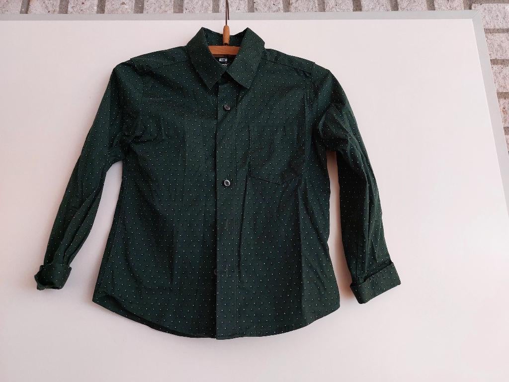 Feest overhemd met vlinderstrikje, mt 110/116, Kinderen en Baby's, Ophalen of Verzenden, Zo goed als nieuw, Jongen, Overhemd of Blouse