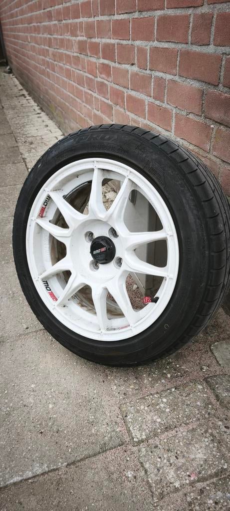 Motec MCR1 Niteo velgen 15 inch 4x100 et25 7J, Auto-onderdelen, Ophalen, Gebruikt, 15 inch, Velg(en)