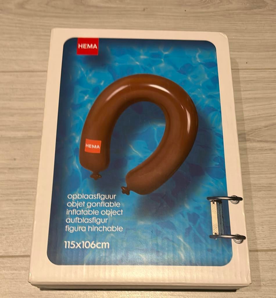 Hema rookworst opblaasfiguur, Ophalen, Zo goed als nieuw