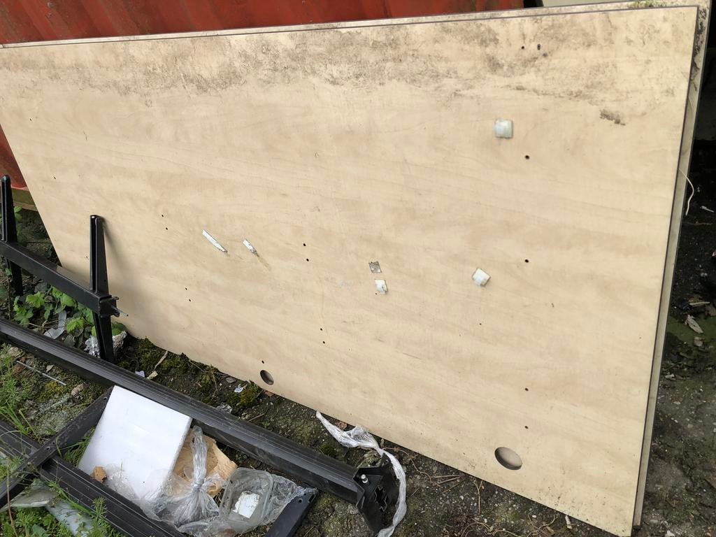 2 stuks HPL / trespa platen 100x200 cm, Ophalen, Gebruikt, HPL, Minder dan 20 mm