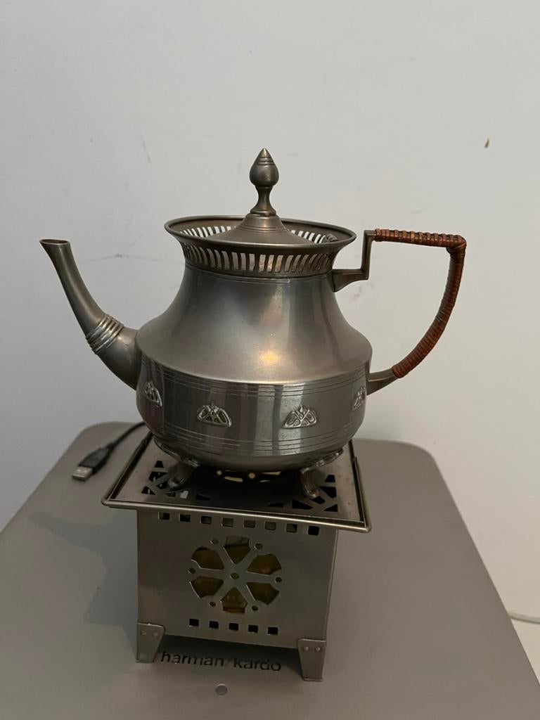 Tinnen theepot, Antiek en Kunst, Antiek | Tin, Ophalen