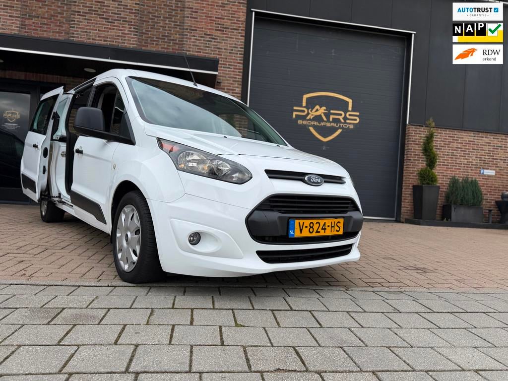 Ford Transit Connect 1.5 TDCI L2 Trend Lang 3 Persoons Airco, Auto's, Bestelauto's, 101 pk, Gebruikt, Euro 6, 4 cilinders