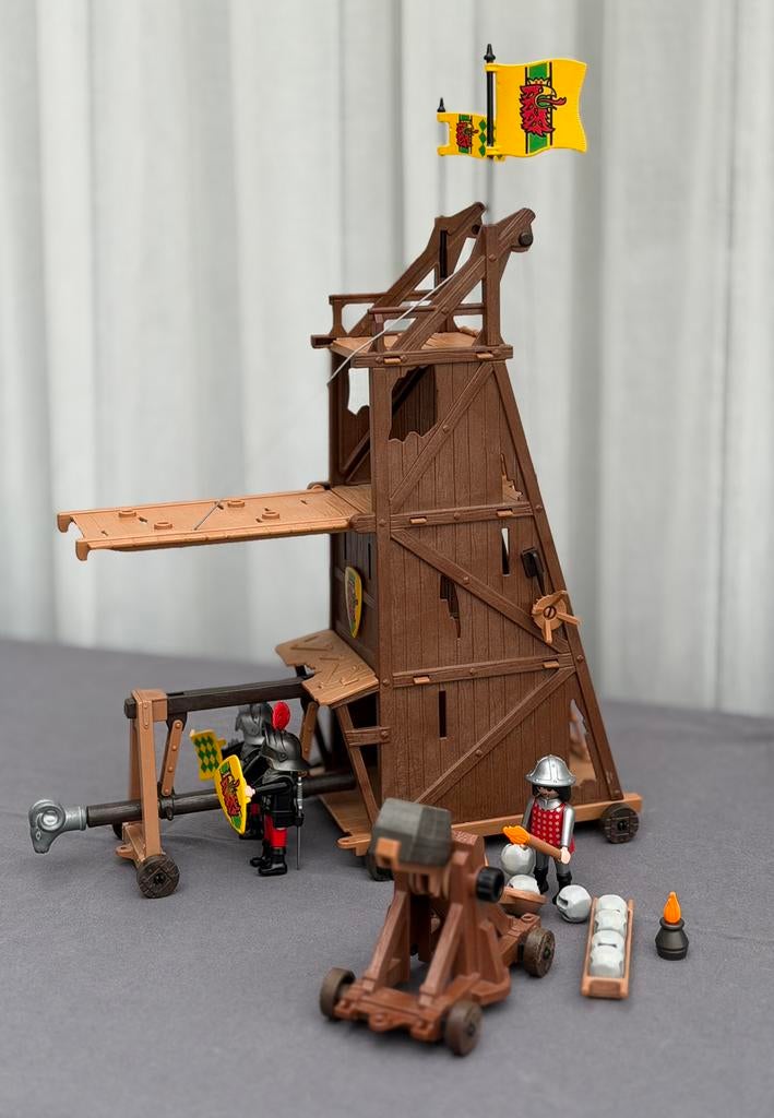 Playmobil Stormtoren en katapult, Kinderen en Baby's, Speelgoed | Playmobil, Ophalen of Verzenden, Gebruikt