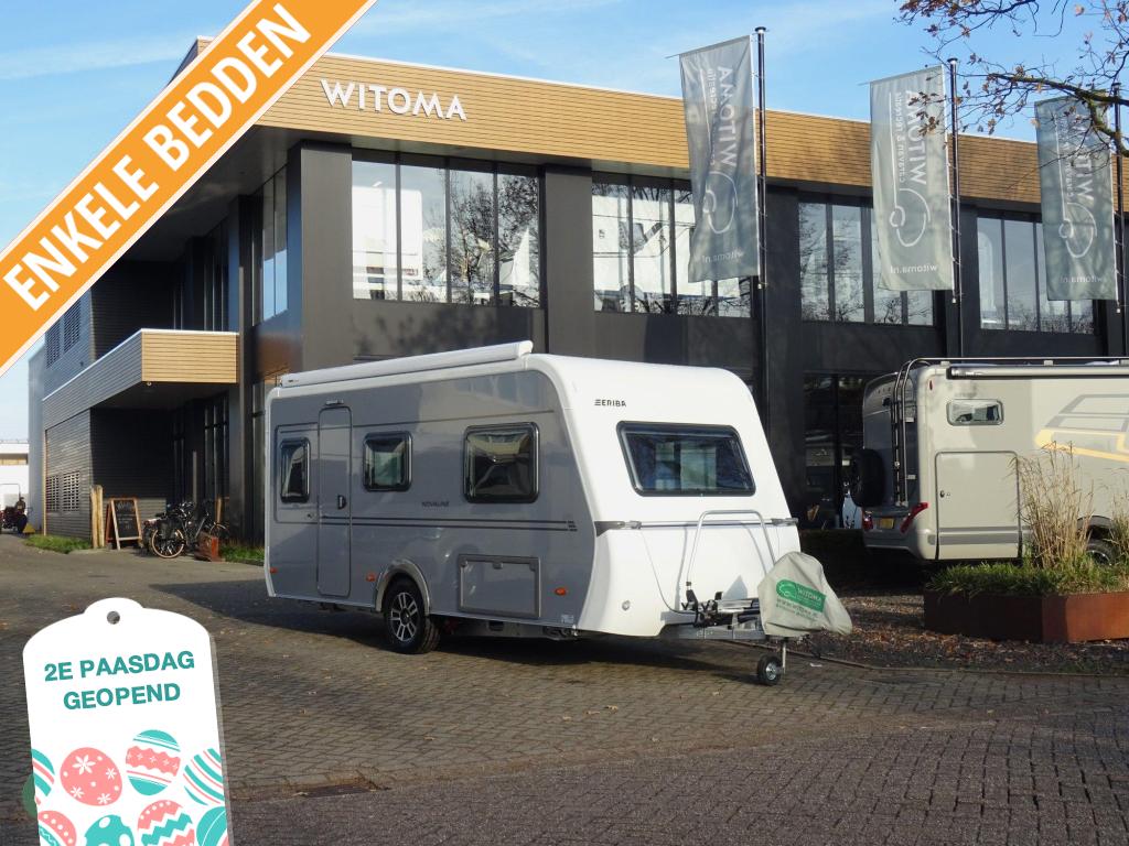 Eriba Novaline 470 Enkelbedden, Standaardzit, Schokbreker, Bedrijf, Tot en met 3