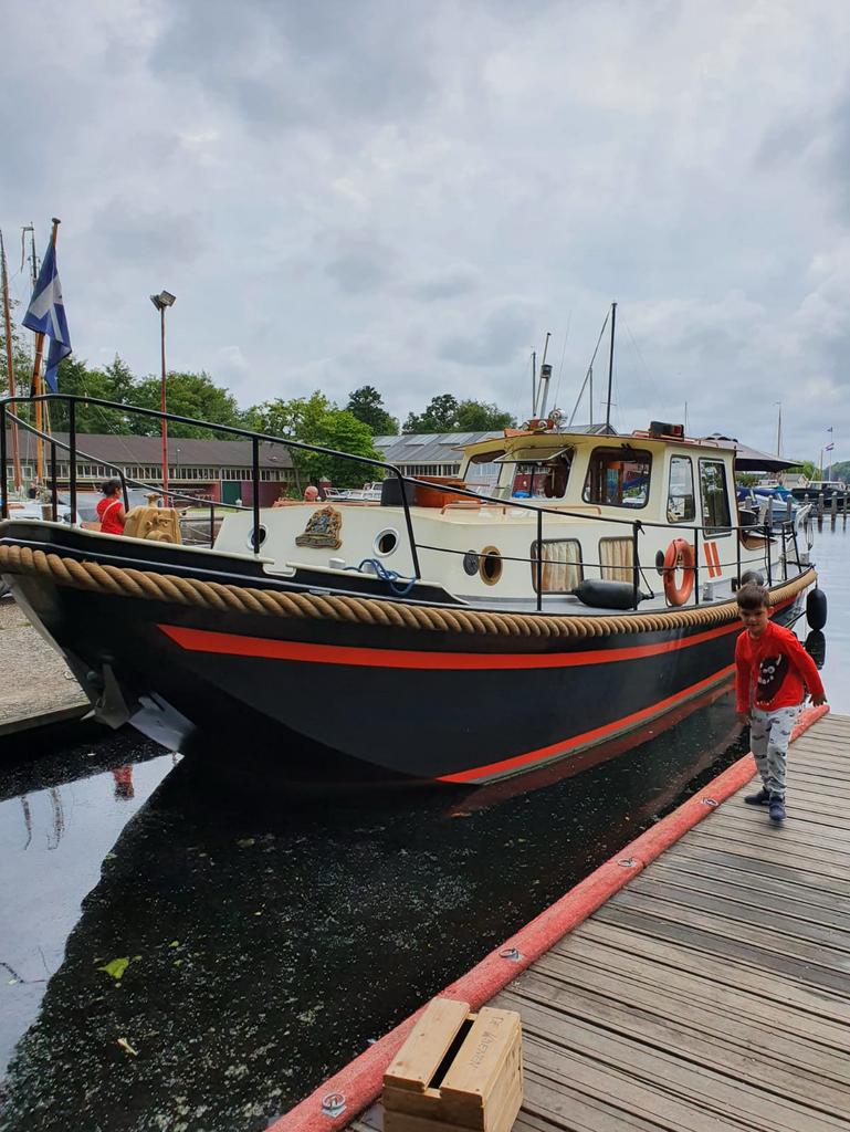 Stoere stalen Vlet 10,60 m, Watersport en Boten, Ophalen, Gebruikt, Staal, Diesel