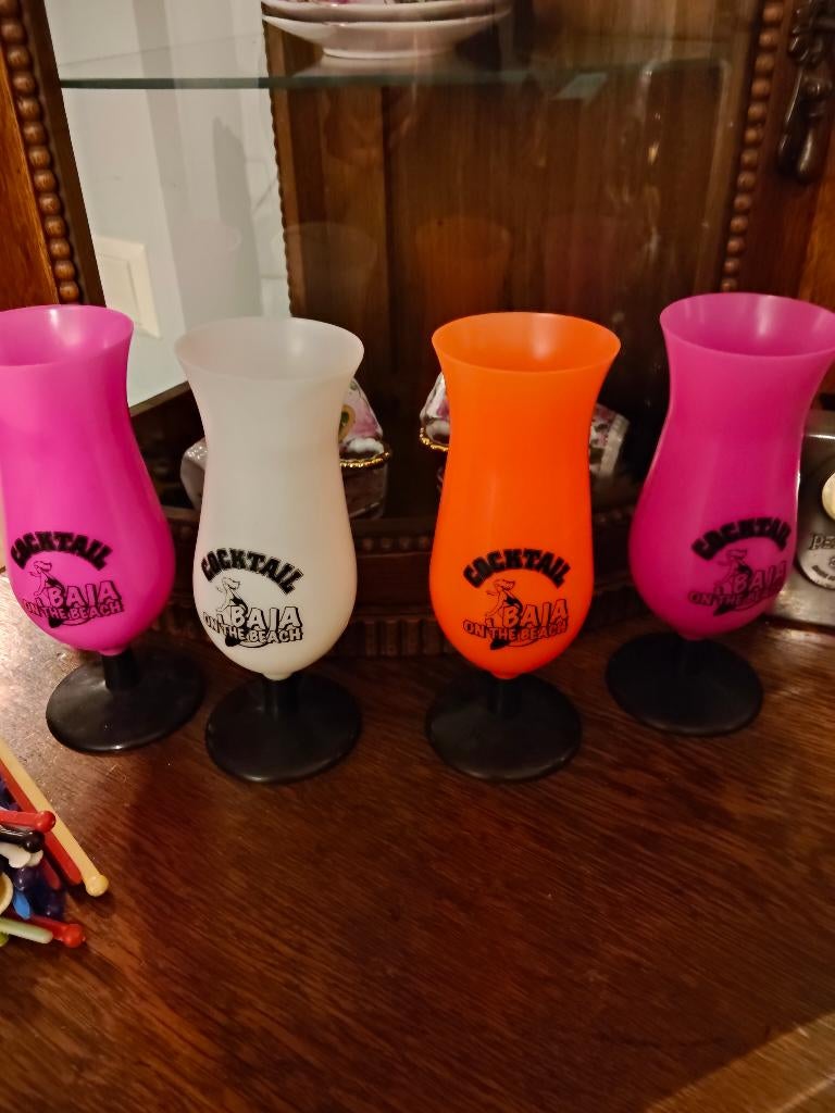 Vintage Baja Beachclub glazen, Ophalen of Verzenden, Gebruikt
