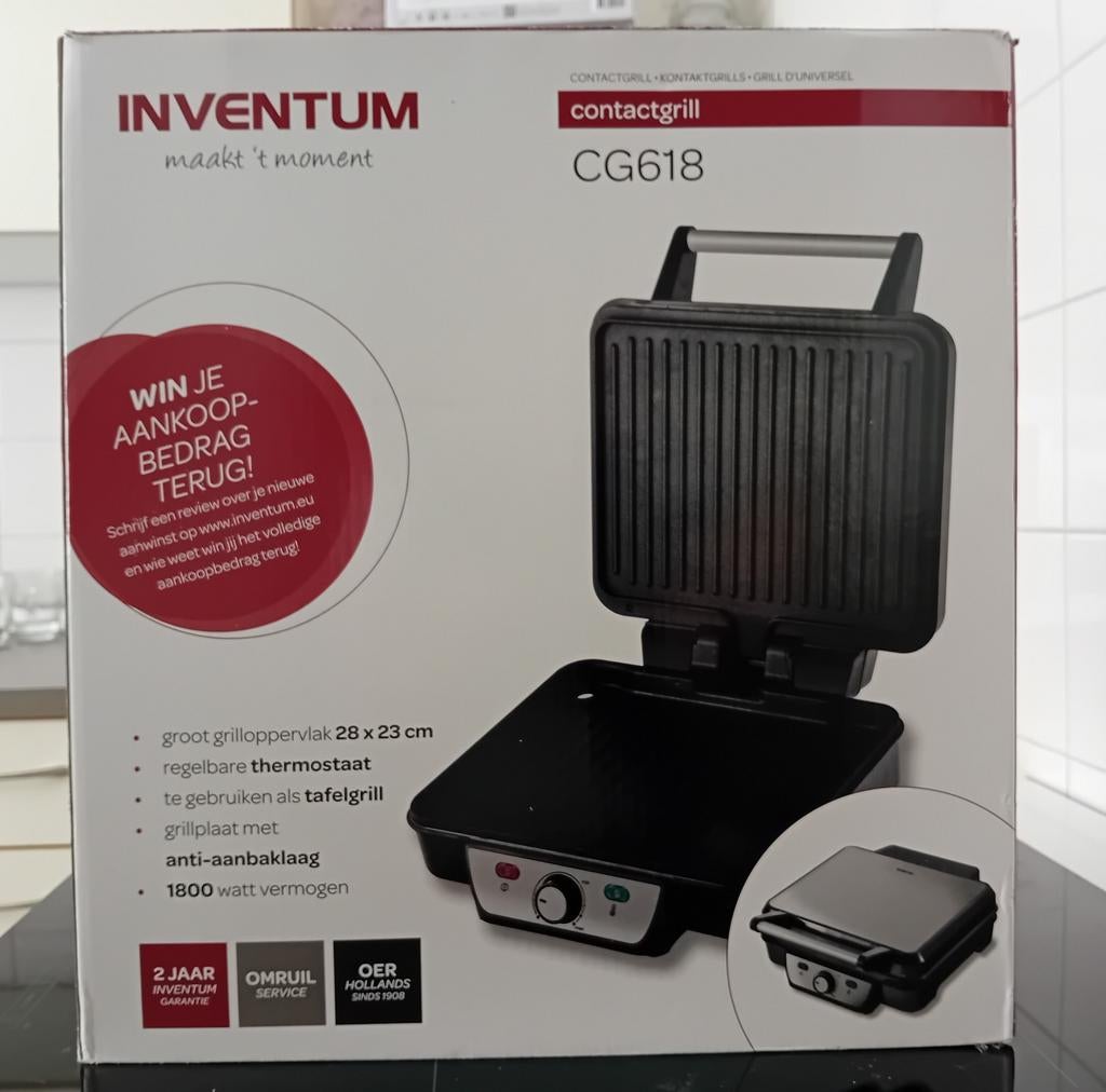 Inventum. Contactgrill GG618., Ophalen