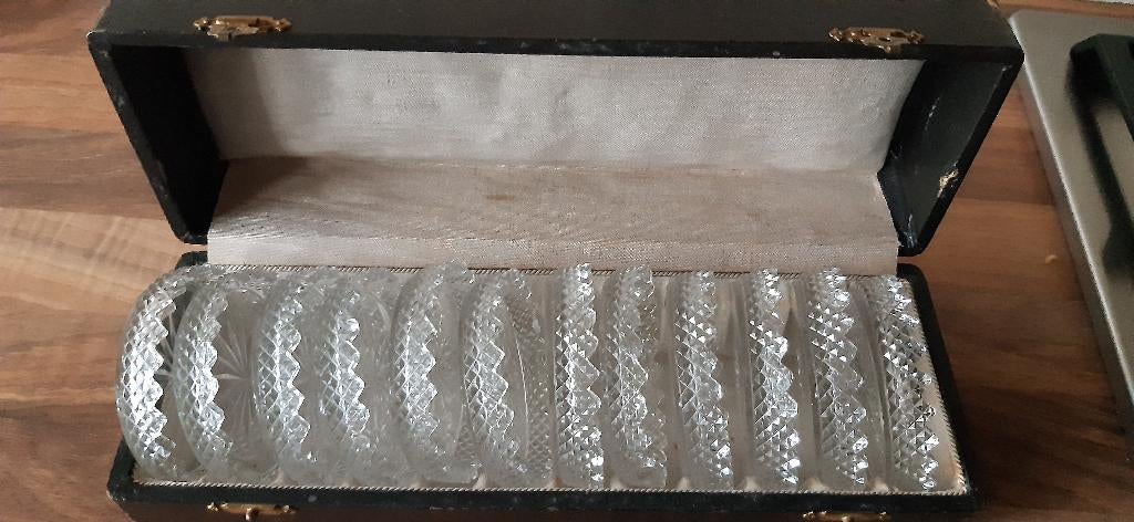 oude glazen onderzetters, Ophalen of Verzenden, Zo goed als nieuw, Overig