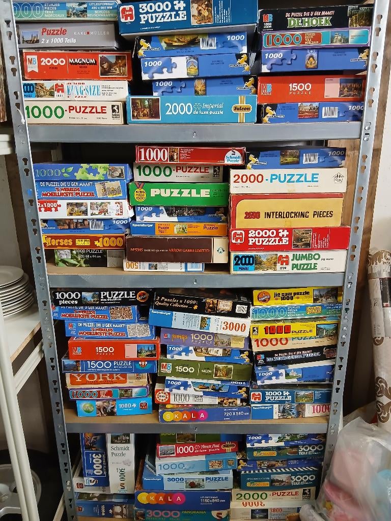 Legpuzzels, Ophalen, 500 t/m 1500 stukjes, Gebruikt, Legpuzzel