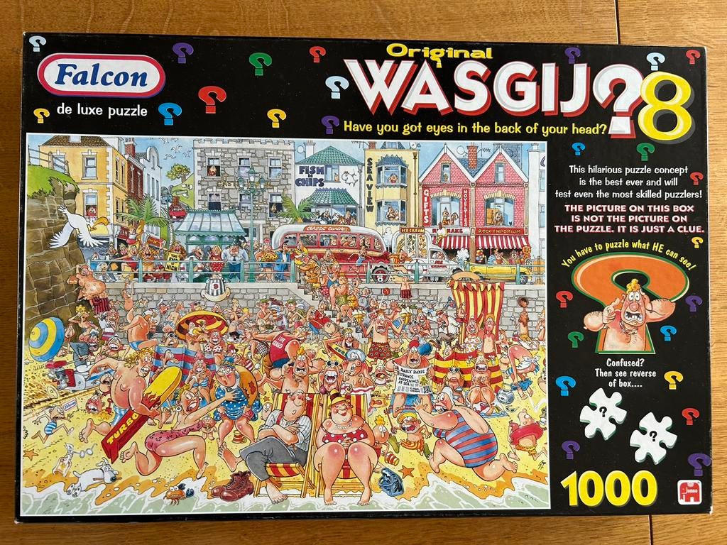 Falcon Jumbo Wasgij Original 8, Ophalen of Verzenden, 500 t/m 1500 stukjes, Zo goed als nieuw