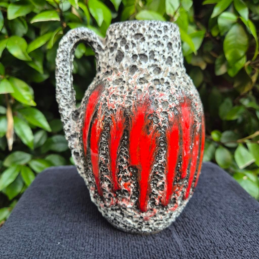 Prachtig Scheurich vaasje decor "Lora" model 414-16, Ophalen of Verzenden