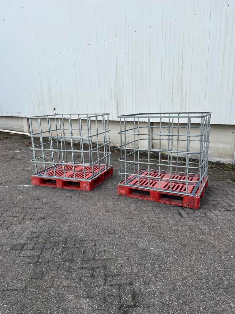 IBC kratten haardhout kooi dakpannen kist opslag boxen‼️, Ophalen, Gebruikt, 100 cm of meer, 60 cm of meer