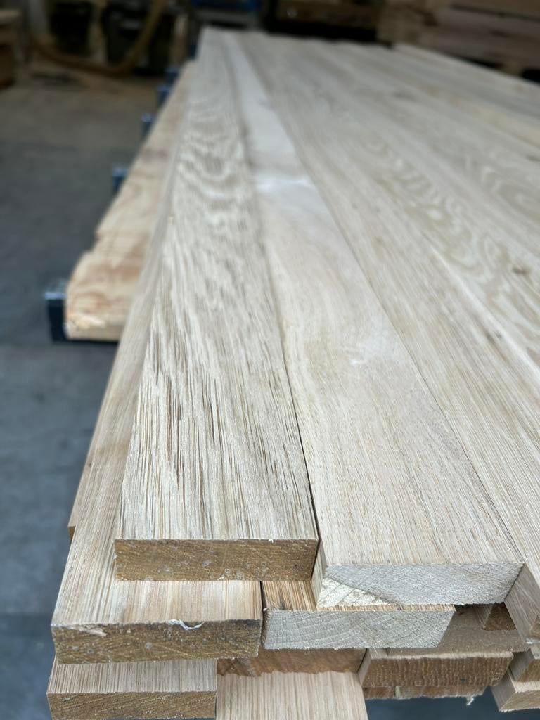 Eiken latten op maat gemaakt. Zaagwerk 20-30-40 mm dikte, 25 tot 50 mm, Eiken, Nieuw, Ophalen of Verzenden