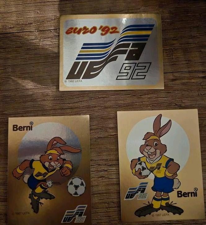 Panini 1992 Euro '92 badges intro, Verzenden, Zo goed als nieuw