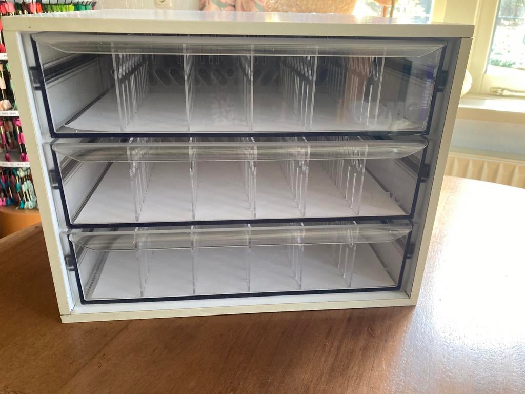 DMC dmc Ladenkast garenkast voor borduurgaren, Ophalen of Verzenden, Zo goed als nieuw, Borduurgaren of Zijde