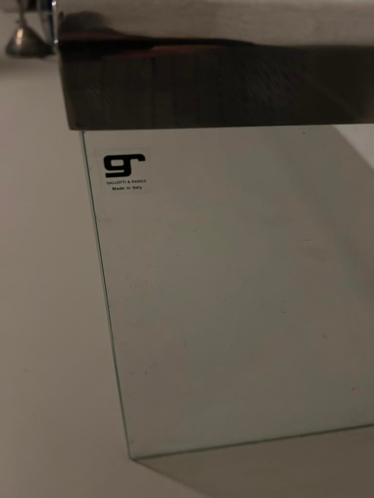 Galotti & Radice Italy design salontafel tafel bijzettafel, Gebruikt, Design, Glas, Minder dan 50 cm