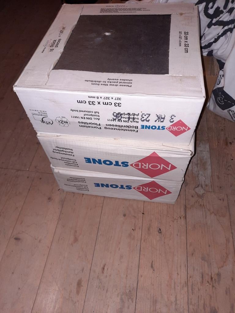 Antraciet tegels 33x33, Ophalen, 60 cm of meer, Nieuw, Minder dan 5 m²