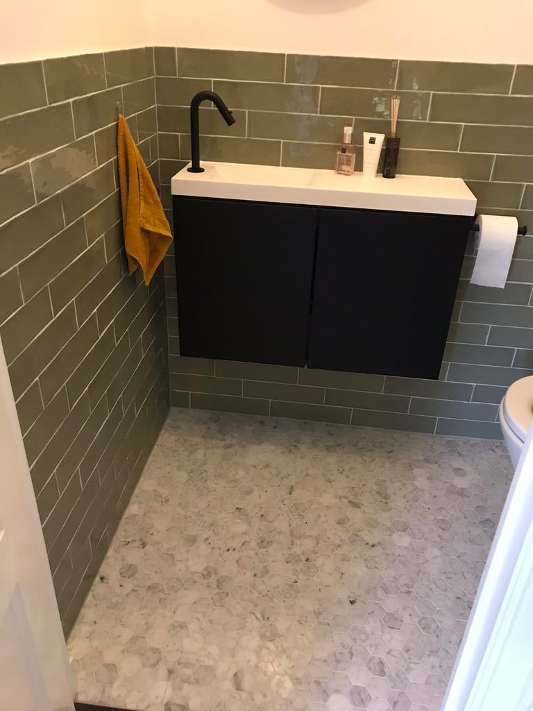 Marmer Carrara Amaciado Hexagon tegels 30x29,7 cm m, Ophalen of Verzenden, Nieuw