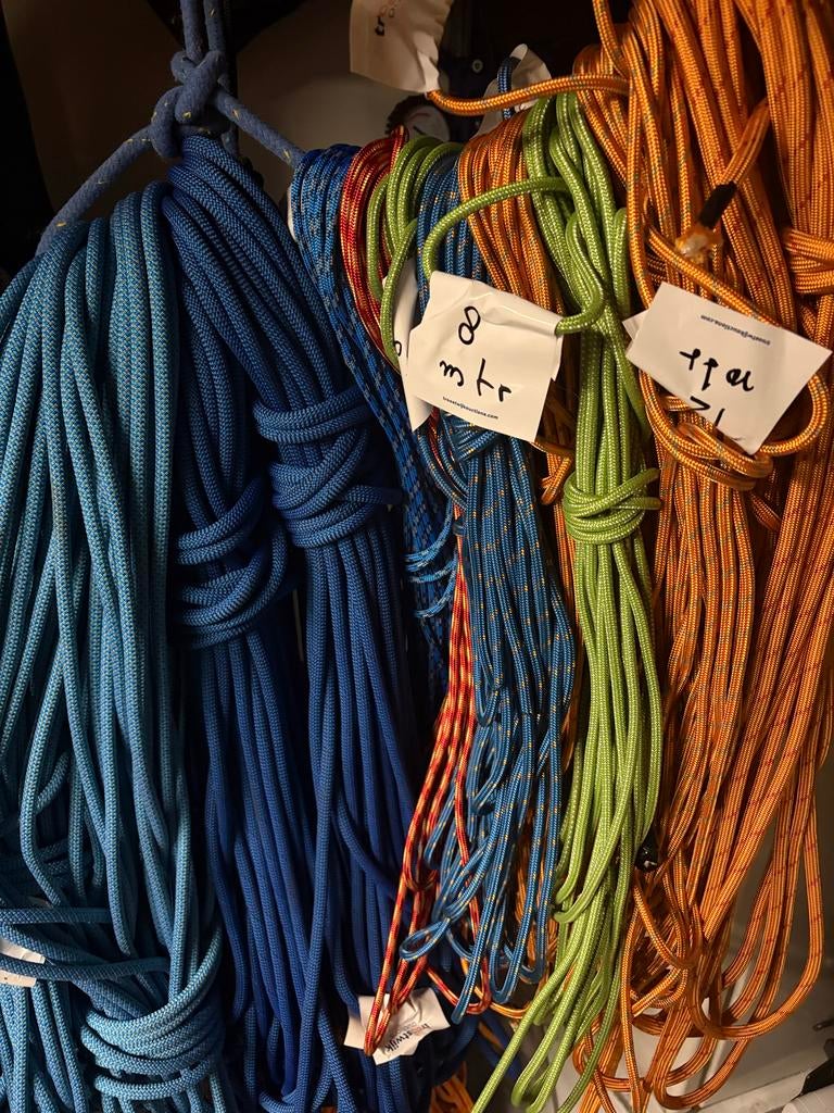 Restpartij scheepstouw, zeiltouw; Polyester lijnen, nieuw, Ophalen, 6 meter of meer, Minder dan 15 m², Nieuw