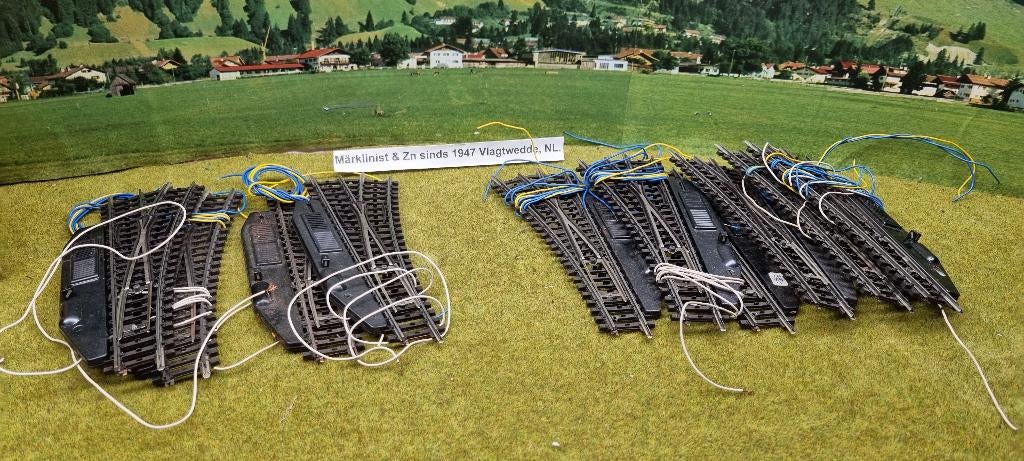 Marklin K wissels serie 2200, Wisselstroom, Analoog, Rails, Ophalen of Verzenden