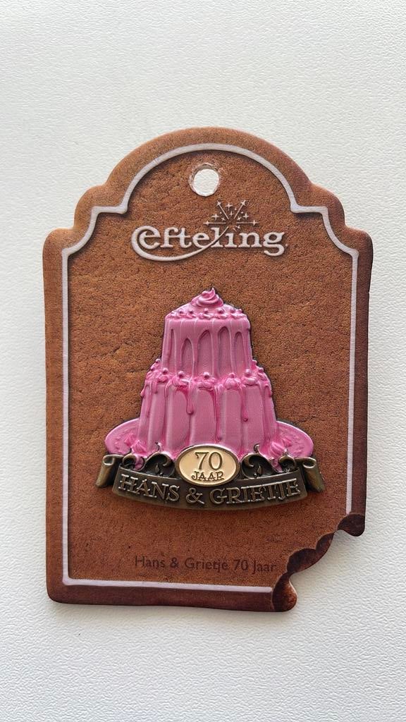 Efteling pin Hans en Grietje op kaartje EPP 488, Ophalen of Verzenden, Nieuw, Button of Speldje