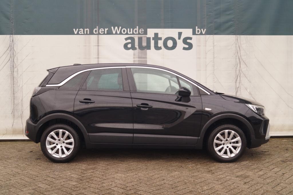 Opel Crossland 1.2 Turbo Elegance -ECC-PDC-DAB- (bj 2021), Gebruikt, Euro 6, 1199 cc, Zwart