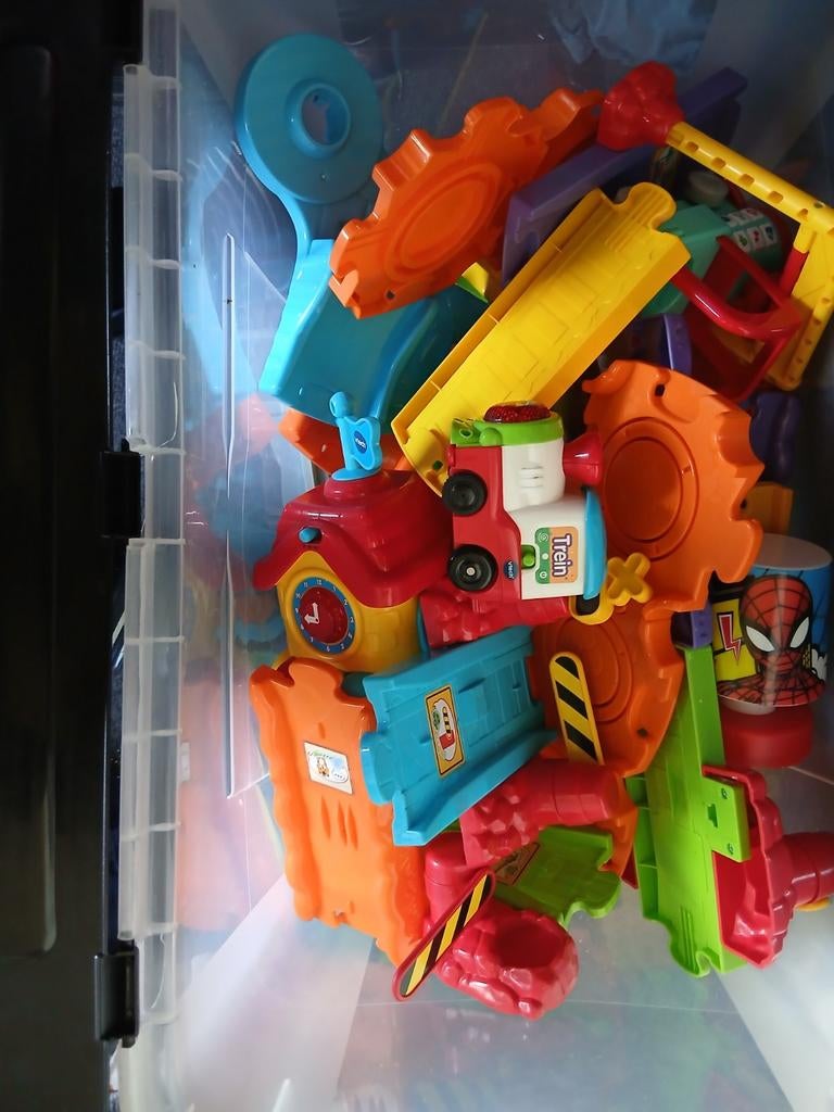 Vtech Treinbaan met Zelfrijdende Trein - Sterk Materiaal, Ophalen, Gebruikt, Jongen of Meisje