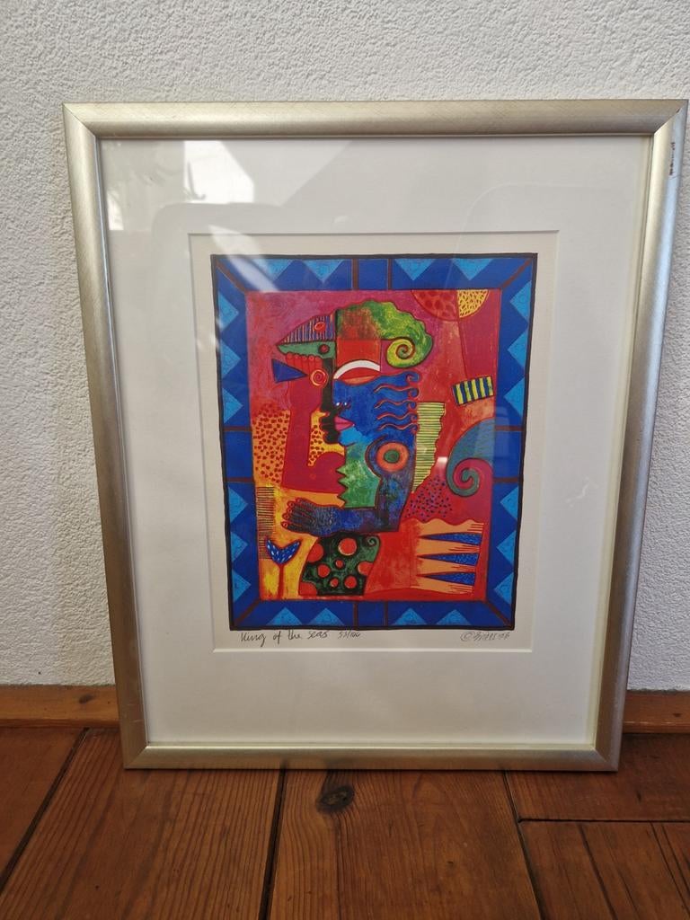 Clemens Briels "King of the Seas” zeefdruk, Antiek en Kunst, Ophalen