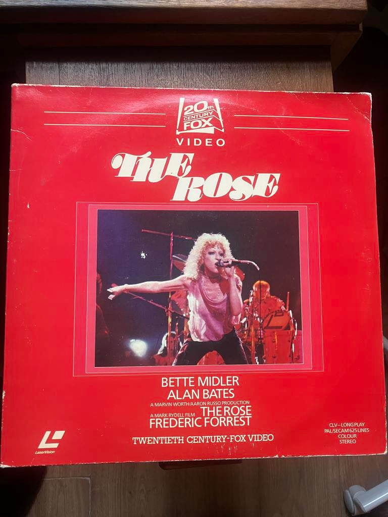 Laserdisc The Rose, Cd's en Dvd's, Dvd's | Overige Dvd's, Zo goed als nieuw, Alle leeftijden, Ophalen of Verzenden