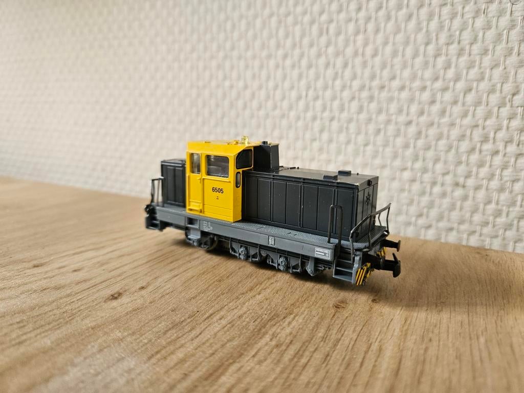 Märklin NS Locomotief 6505 - Geel/Grijs, Wisselstroom, Locomotief, Ophalen of Verzenden, Märklin