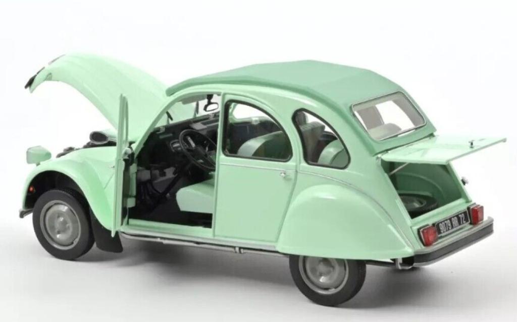 Citroen 2CV 6 Club 1982 Licht Groen 1/18 NOREV ref. 181486, Verzenden, Nieuw, Auto, Norev