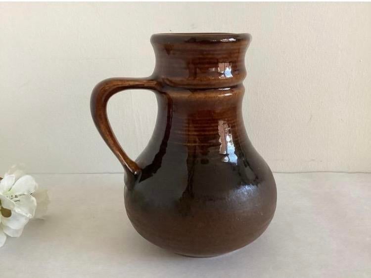 Vintage vaas of kan VEB Strehla 9021 - 15,5 cm., Ophalen of Verzenden