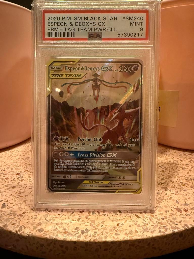 Espeon & Deoxys PSA 9, Ophalen of Verzenden, Zo goed als nieuw