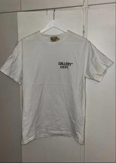 Gallery Dept. T-shirt - Wit met Zwart Logo, Ophalen of Verzenden, Gedragen, Maat 48/50 (M), Wit