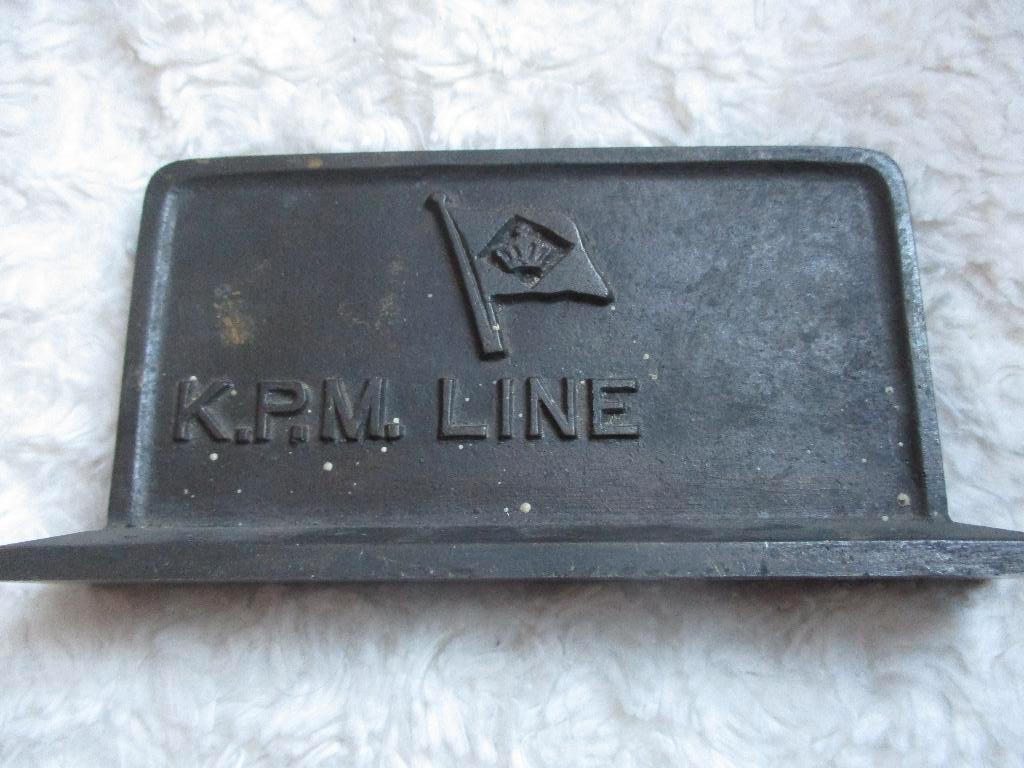 plaquette kpm line  M.S. Boissevain, Verzamelen, Scheepvaart, Ophalen of Verzenden, Gebruikt, Motorboot of Zeilboot, Overige typen