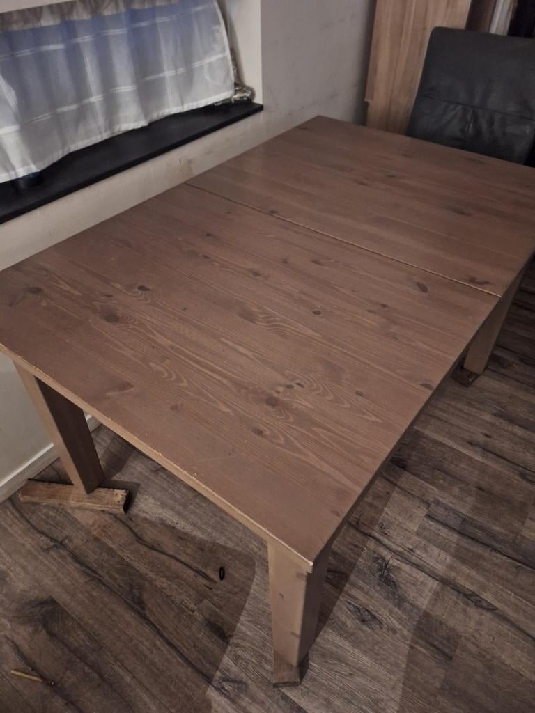 Eettafel met 4 stoelen - snel wegdoen!, Huis en Inrichting, Tafels | Eettafels, Gebruikt, 100 tot 150 cm, Vier personen, Rechthoekig