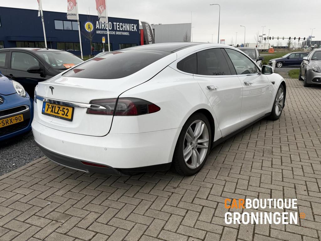 Tesla Model S 85 Base | ORI-NL | LEDER | GRIJS KENTEKEN, Achterwielaandrijving, Gebruikt, 85 kWh, 367 pk