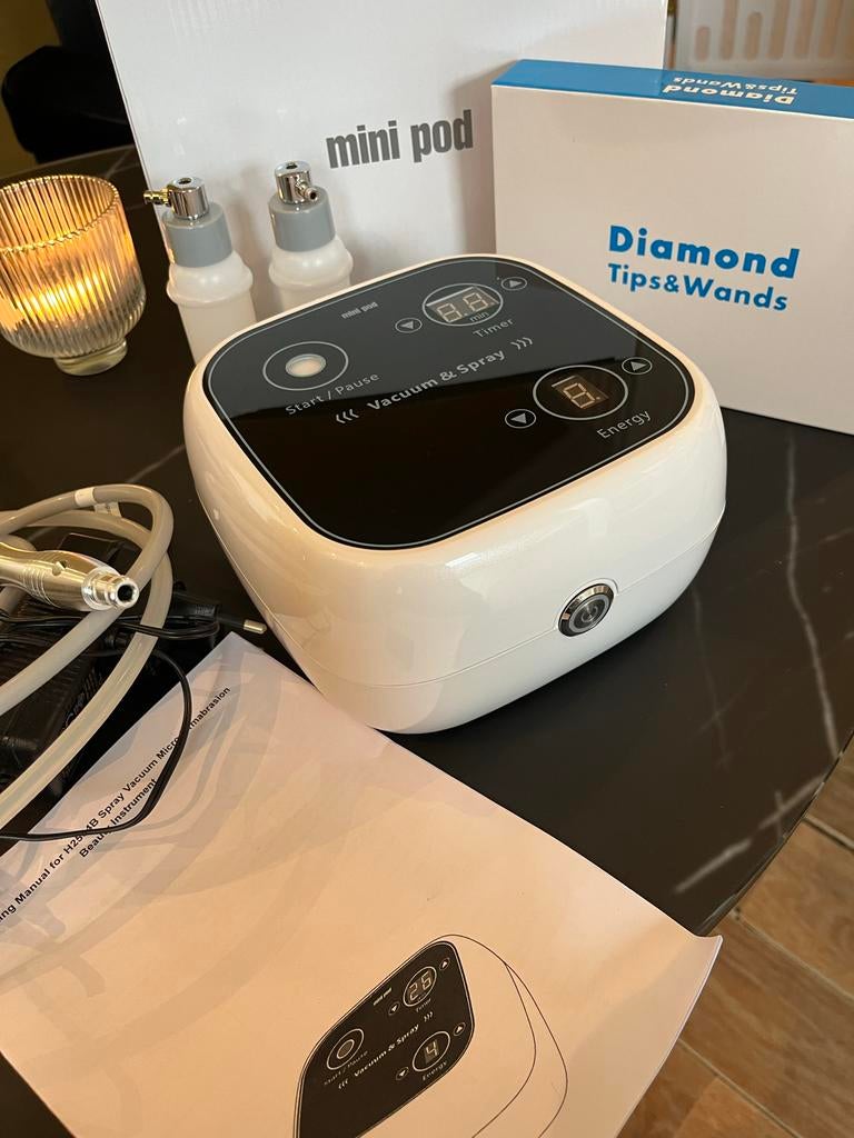 Diamant microdermabrasie en spray vacuüm, Ophalen of Verzenden, Nieuw, Gehele gezicht, Verzorging