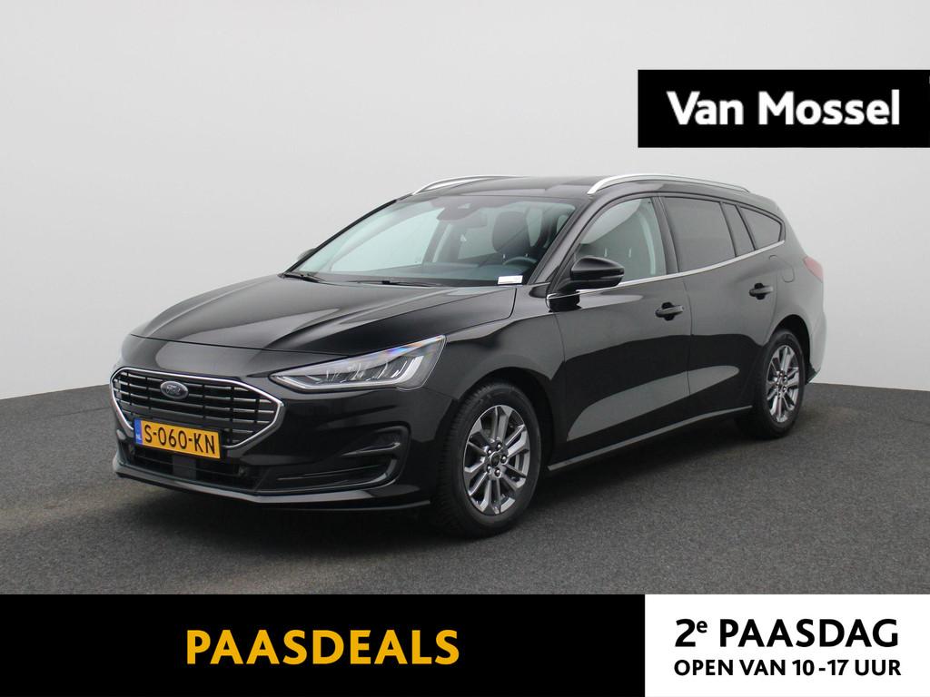 Ford Focus Wagon 1.0 EcoBoost Hybrid Titanium - CRUISE CONTR, 12 maanden, Gebruikt, Lane Keeping Assist, Zwart