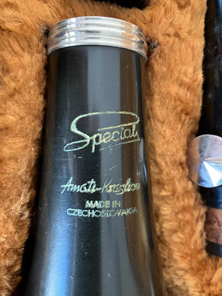 Klarinet Amati Kraslice Speciaal!!, Ophalen, Gebruikt, Overige typen, Met koffer