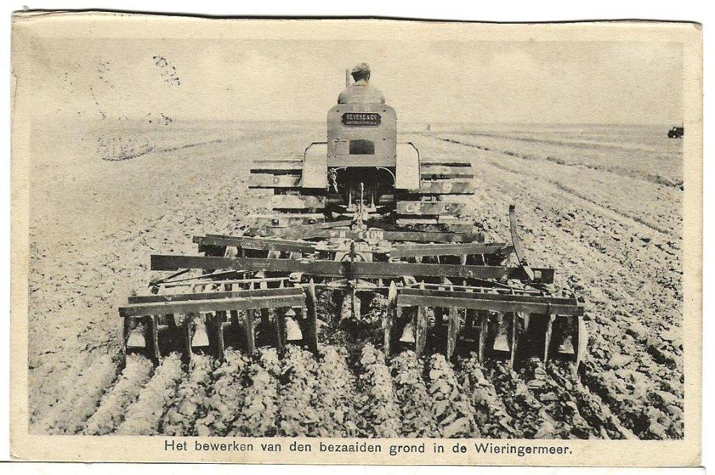 Wieringenmeer Tractor / zaaimachine Wieringenmeer  1936 011, Verzenden, 1920 tot 1940, Gelopen, Ambachten of Beroep