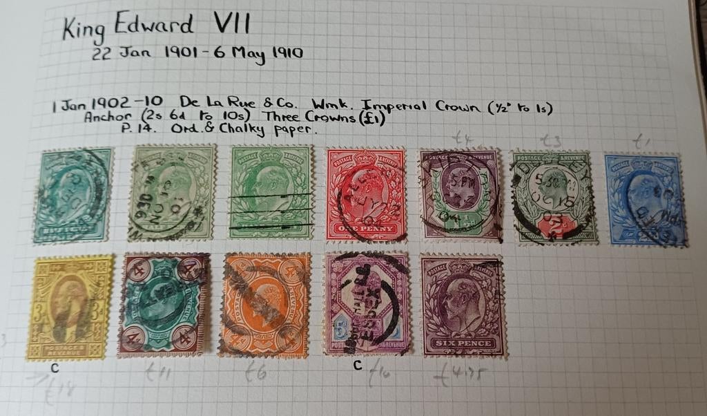 Engeland Edward VII, Postzegels en Munten, Postzegels | Europa | UK, Ophalen of Verzenden