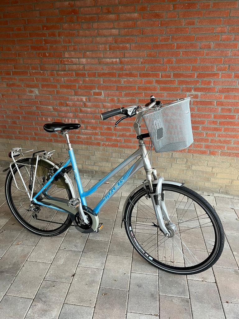 Damesfiets Trek, Fietsen en Brommers, Fietsen | Dames | Damesfietsen, Versnellingen, Ophalen, Overige merken, 53 tot 56 cm