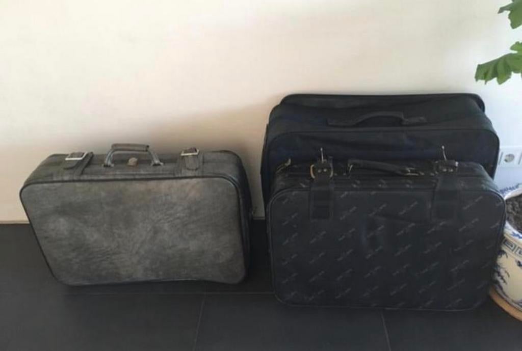 Grote kleine 10 reiskoffers schoon reis weekend verhuizing, Sieraden, Tassen en Uiterlijk, Koffers, Hard kunststof, 45 tot 55 cm