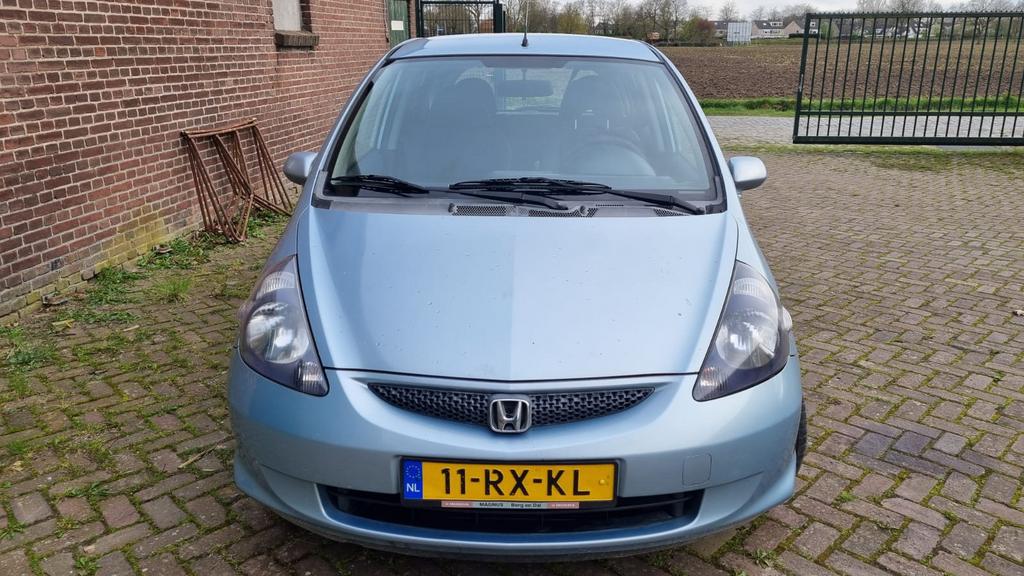 Honda Jazz 1.2 I 2005, airco, cruise control, trekhaak ,, Auto's, Voorwielaandrijving, 40 €/maand, 4 cilinders, Blauw