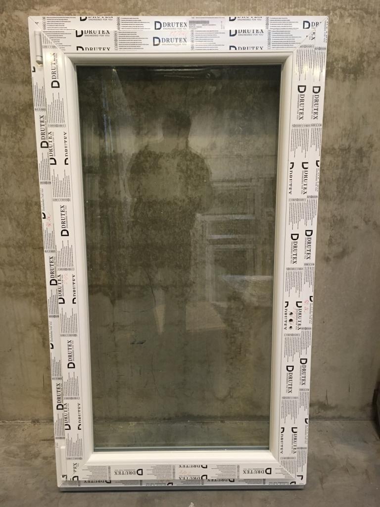 Kunststof draaikiep kozijn 80b x 140h cm wit RAL 9016, Kunststof, Raamkozijn, Niet ingevuld, Nieuw